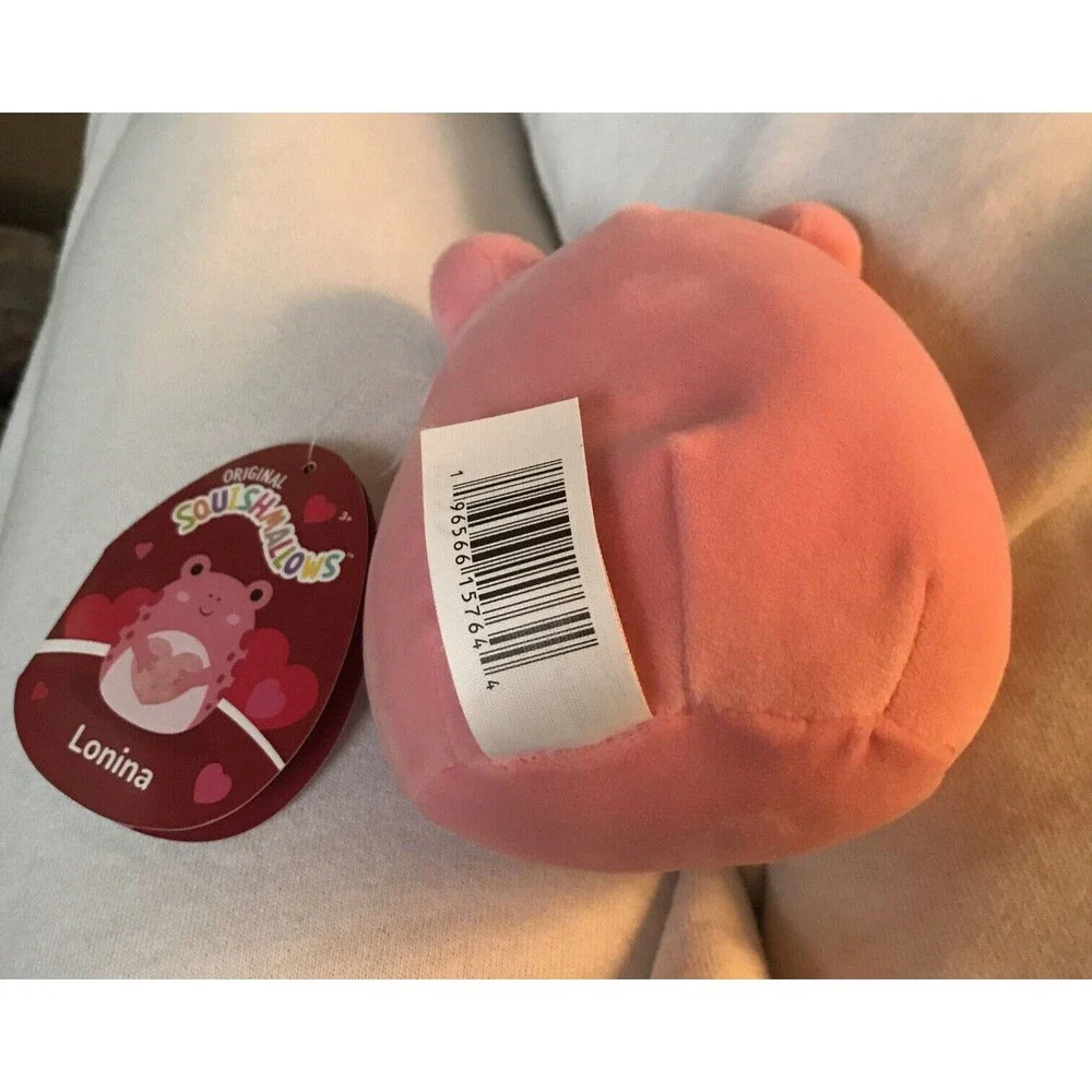 Squishmallows Valentine Lonina the Frog  Brand New 4.5